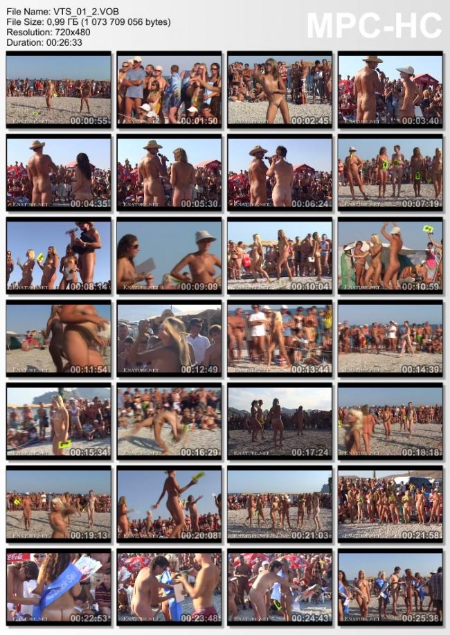 Family Beach Pageant - nudistes du concours de beauté sur la vidéo de la plage (part 2) [Archives Naturisme]